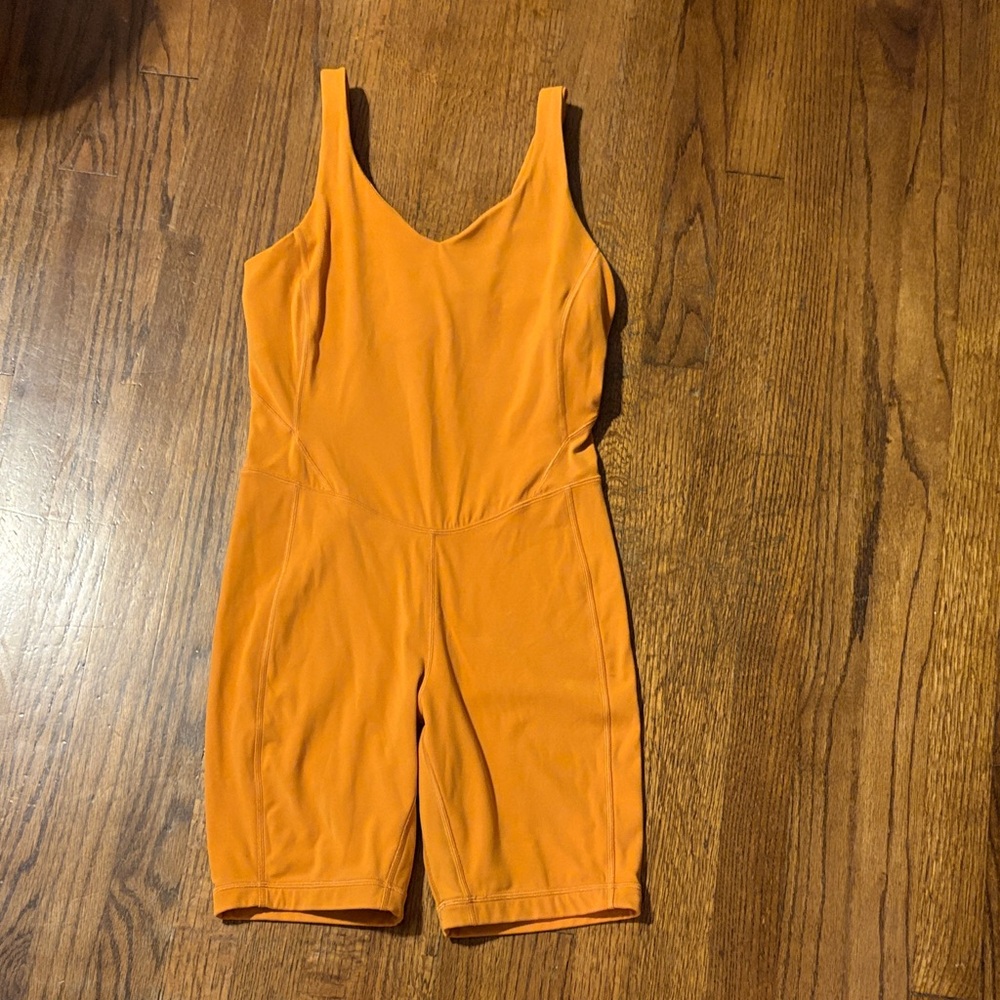 Lululemon Athletica Orange Jumpsuit